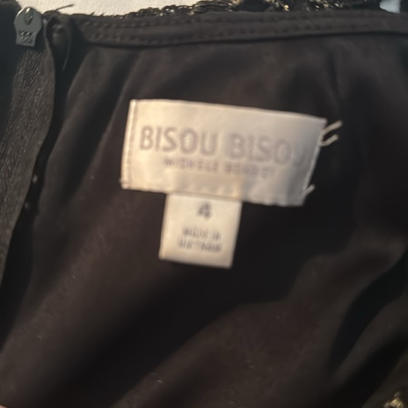 Black with gold bisou bisou dress - Picture 4 of 4